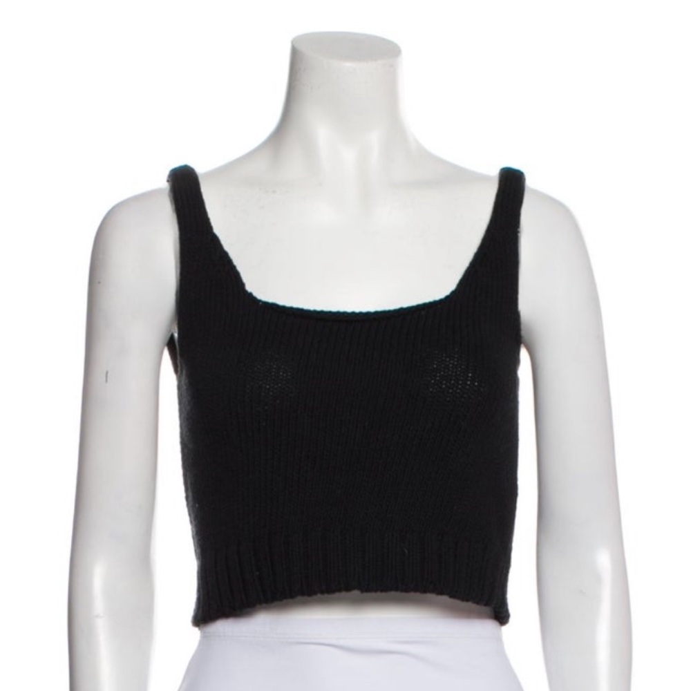 Shaina Mote Viento Cable Knit Top black S